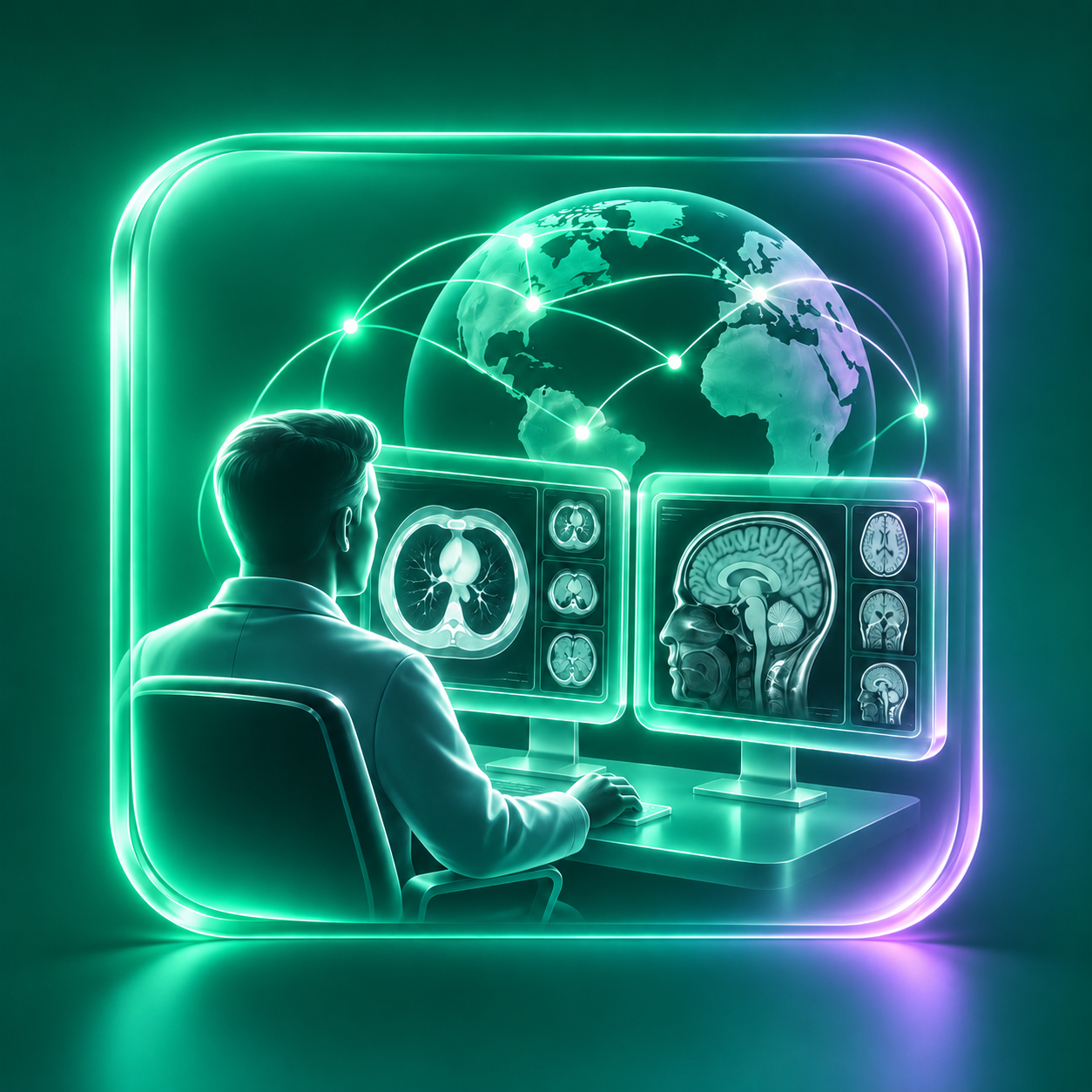 Remote radiology work